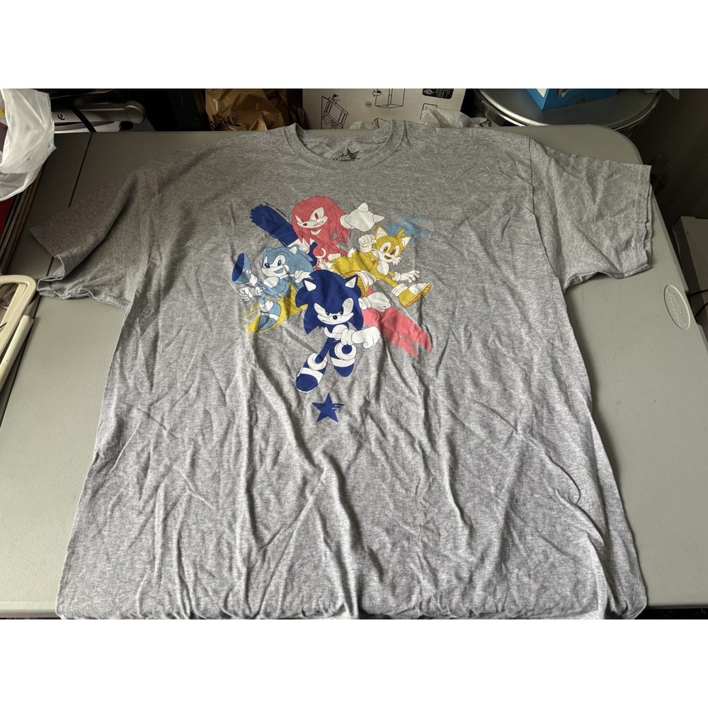 Sonic Forces Loot Wear Hedgehog Sega Knucklesā Tails T-Shirt 2XL